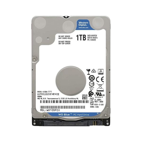 Ổ cứng HDD Laptop WD 1TB Blue 2.5 inch, 5400RPM, SATA, 128MB Cache (WD10SPZX)