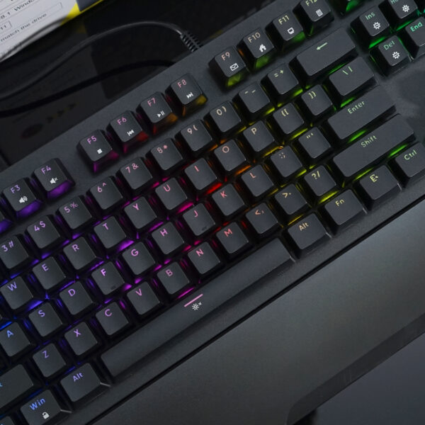 Bàn phím cơ AK104 RGB, Thiết kế fullsize 104, Kê tay rời, Blue switch. - Ảnh 3