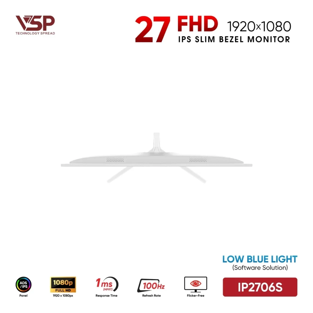 Màn Hình VSP IP2706S Trắng 27 Inch IPS FHD 100Hz thumbnail 3