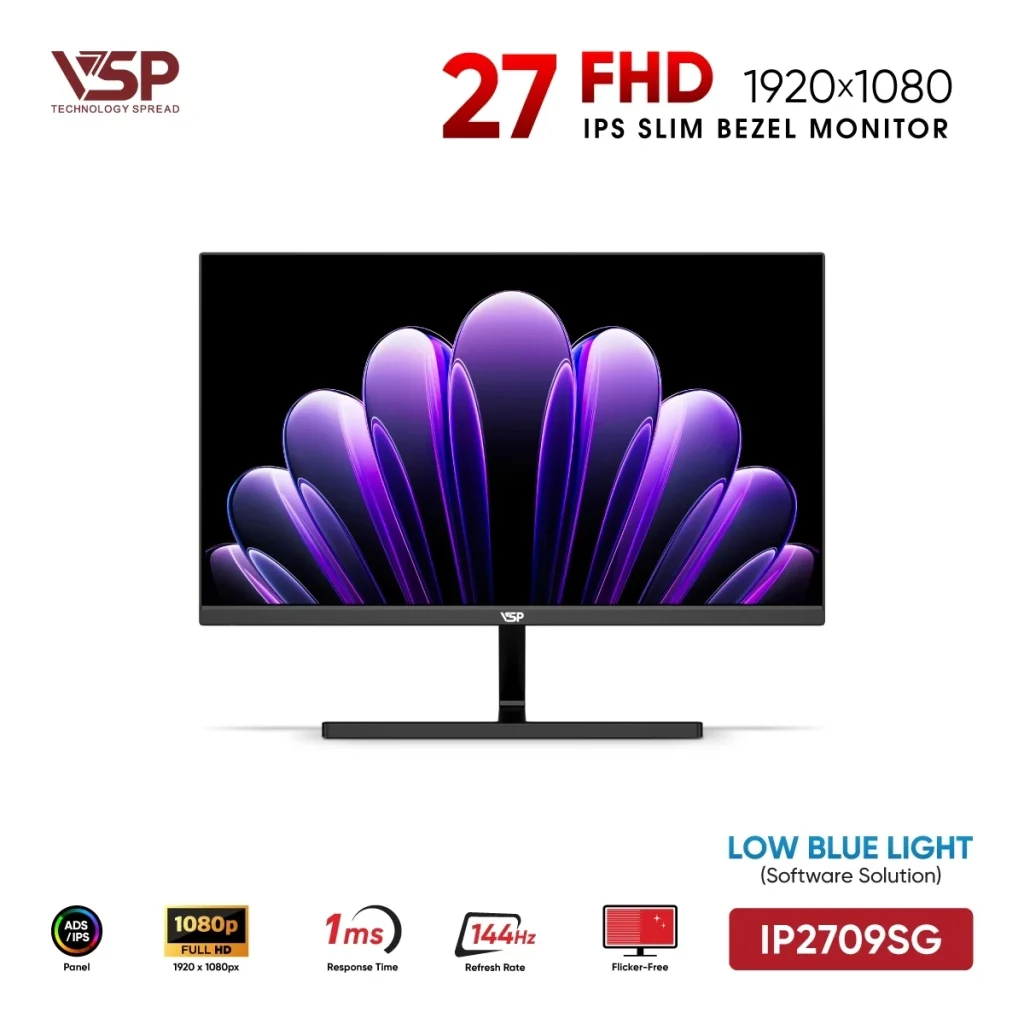 Màn hình VSP IP2709SG 27 inch IPS 144Hz 1ms | SATICOM