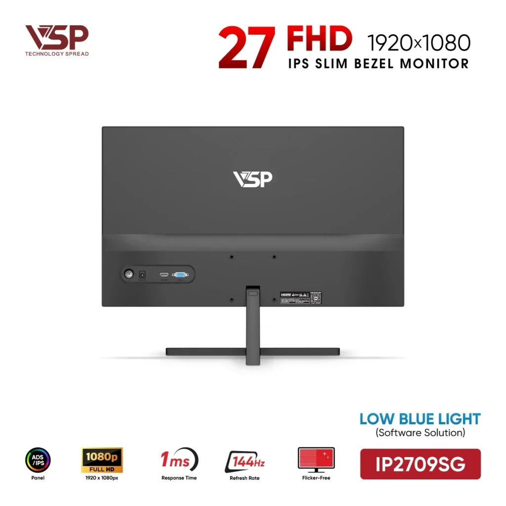 Màn hình VSP IP2709SG 27 inch IPS 144Hz 1ms | SATICOM thumbnail 5