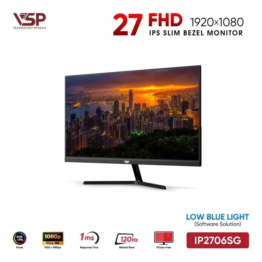 Màn Hình VSP IP2706SG Đen 27 Inch 120Hz 1ms thumbnail 2