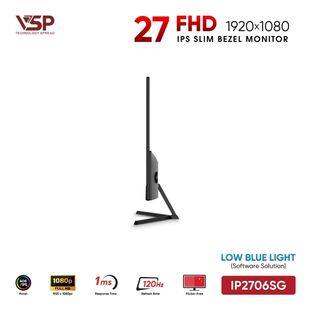 Màn Hình VSP IP2706SG Đen 27 Inch 120Hz 1ms thumbnail 5