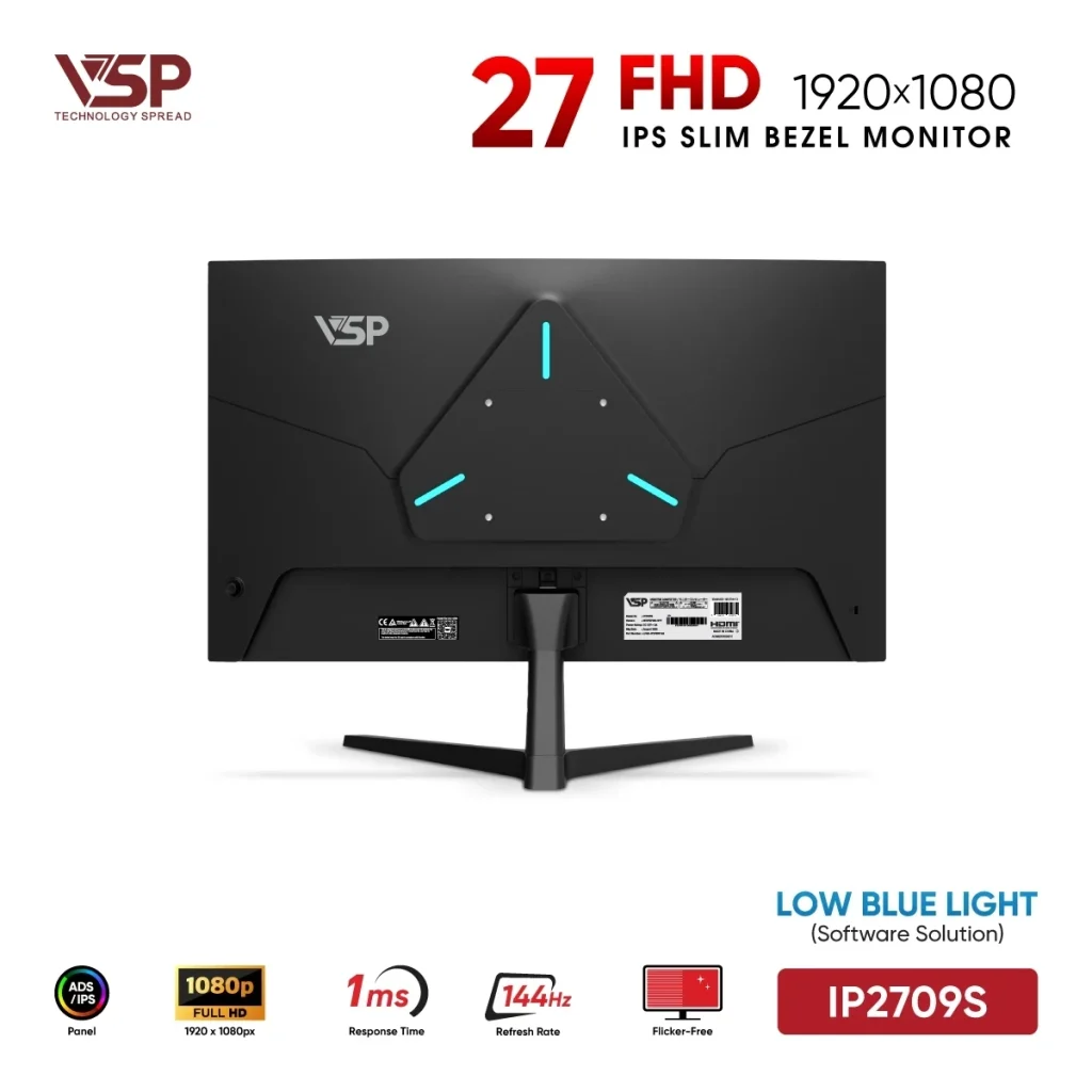 Màn hình VSP IP2709S 27 inch IPS 144Hz | SATICOM thumbnail 5