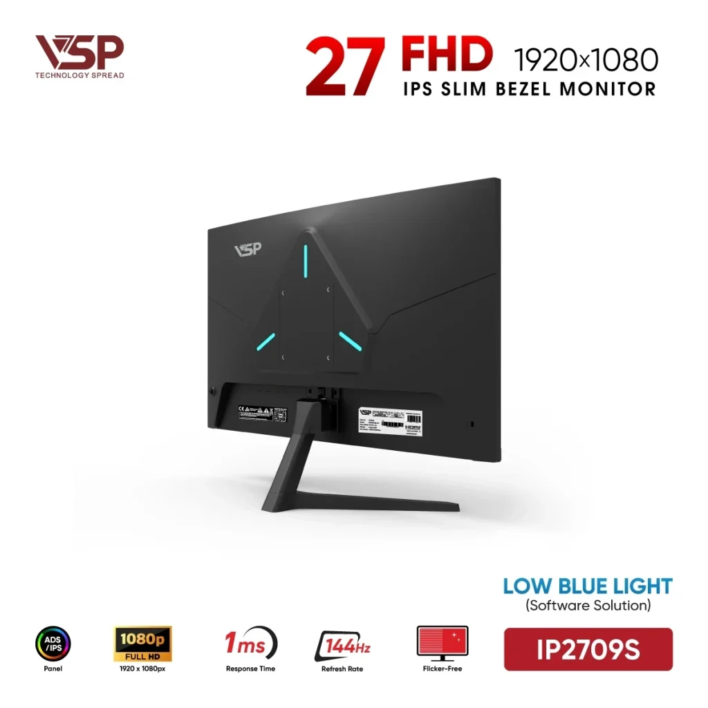 Màn hình VSP IP2709S 27 inch IPS 144Hz | SATICOM thumbnail 4