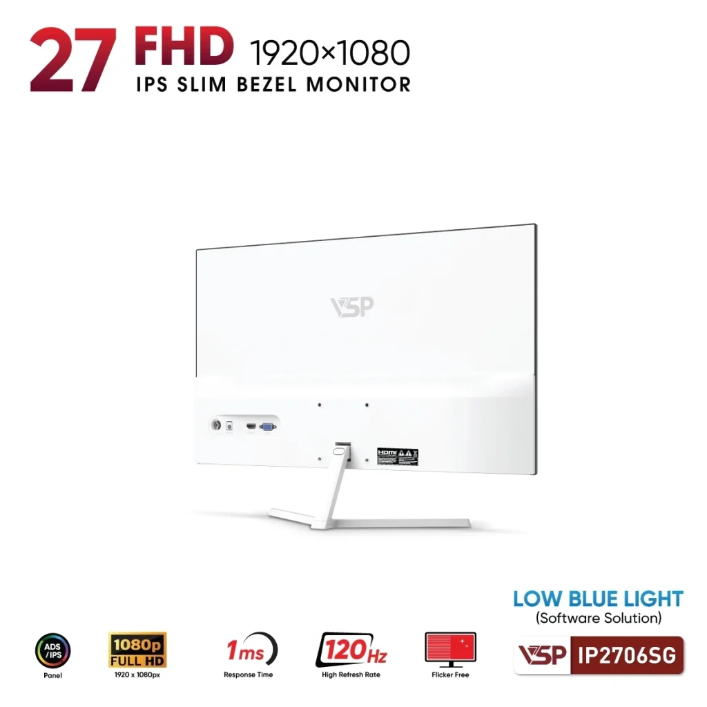 Màn Hình VSP IP2706SG White 27 Inch 120Hz thumbnail 3