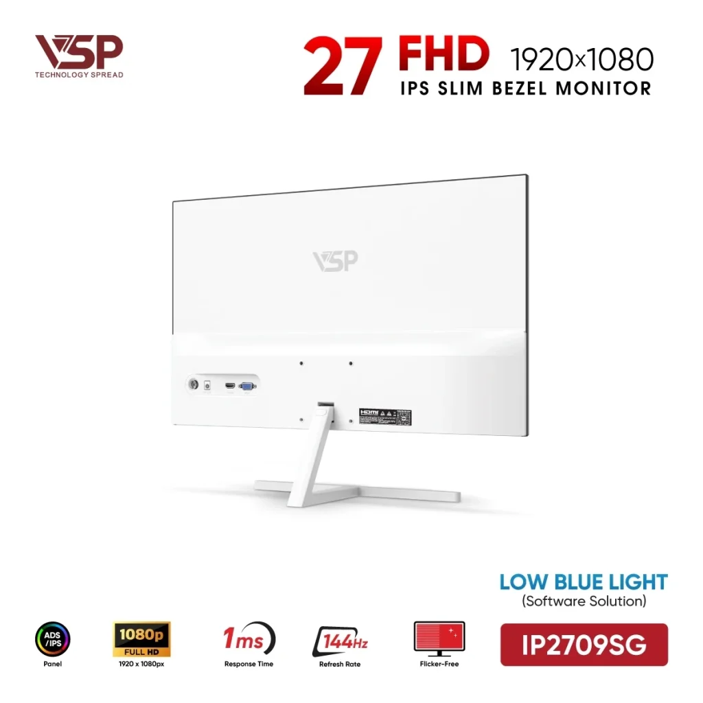 Màn Hình VSP IP2709SG Trắng 27 Inch 144Hz 1ms thumbnail 4