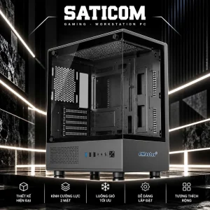 CASE EMASTER ECG984RB Đen – Vỏ Case Gaming Bể Cá