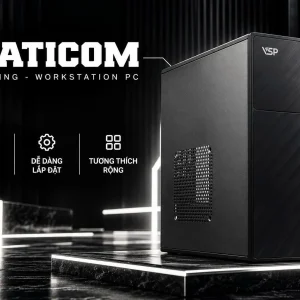 CASE VSP V2821 Đen – Vỏ Case Máy Tính Nhỏ Gọn
