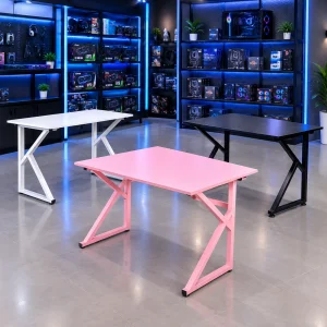 Bàn Gaming Chân U - K - Z (Màu Trắng/ Đen/ Hồng) - No Box
