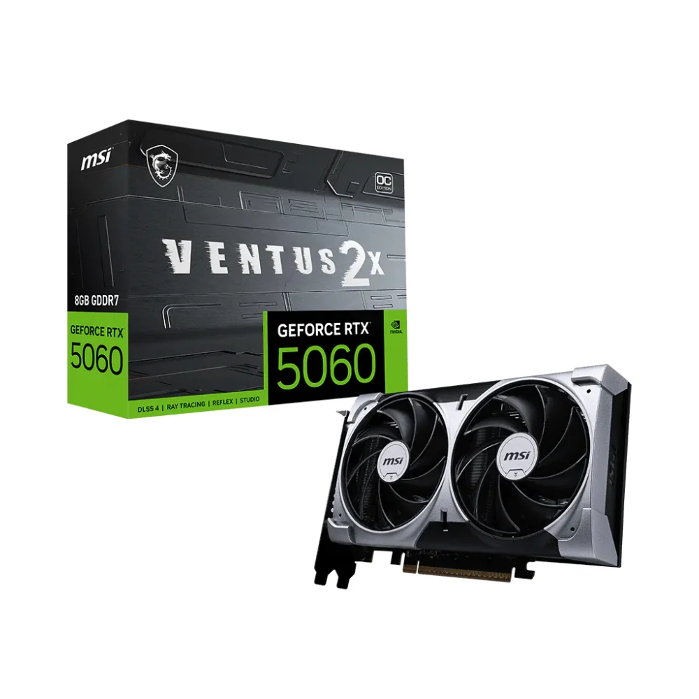 VGA MSI RTX 5060 8G VENTUS 2X OC GDDR7 | SATICOM