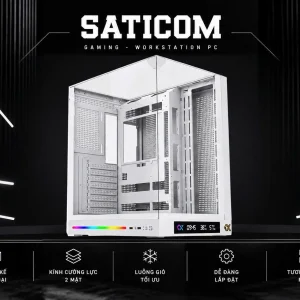Case Xigmatek OCEAN II DGT Trắng | Vỏ Case LCD