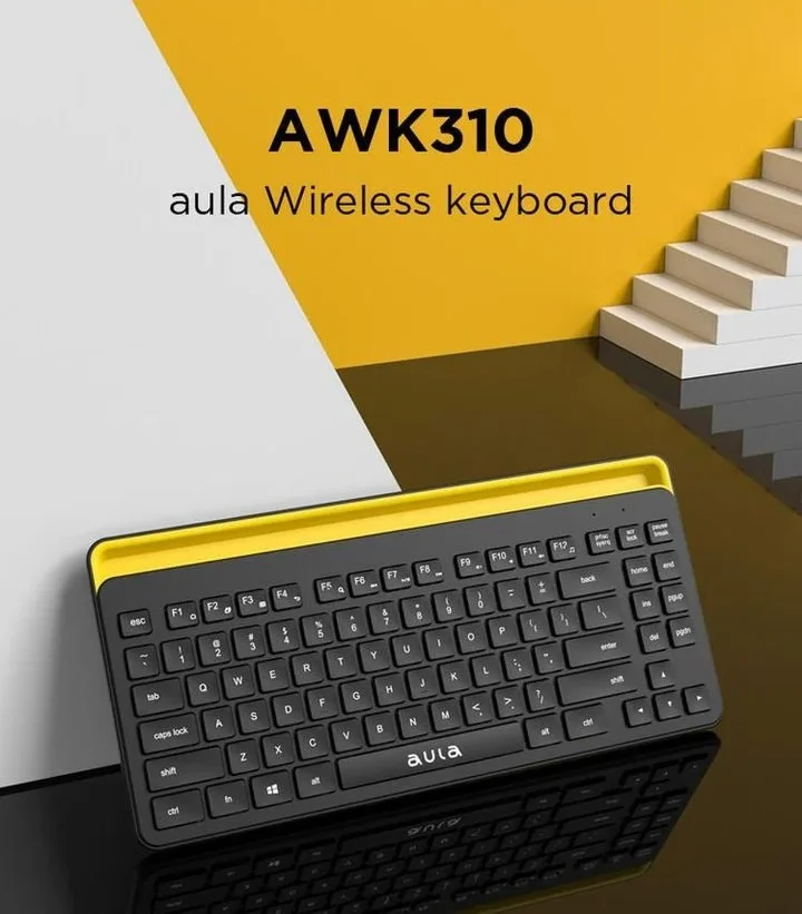 Bàn Phím Bluetooth AULA AWK310 Đen Không Dây