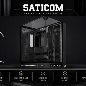 Case Xigmatek OCEAN II DGT Đen | Vỏ Case LCD