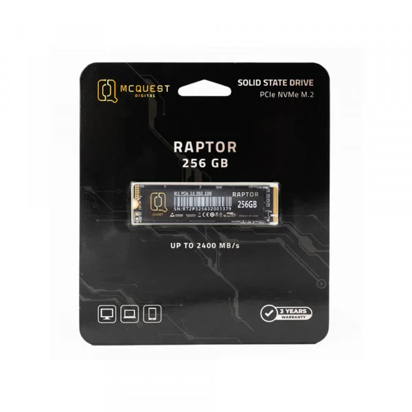 SSD MCQUEST RAPTOR 256GB RA0256N NVMe | Bảo Hành 36 Tháng thumbnail 3