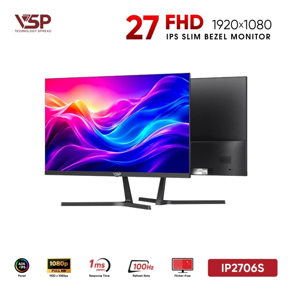 Màn Hình VSP IP2706S Đen 27 Inch 100Hz 1ms