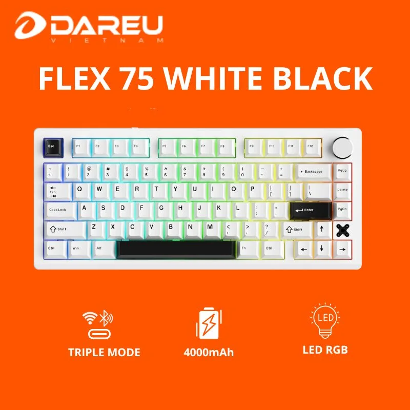 Bàn Phím Cơ 3 Mode DareU FLEX 75 RGB Hot-Swap thumbnail 4