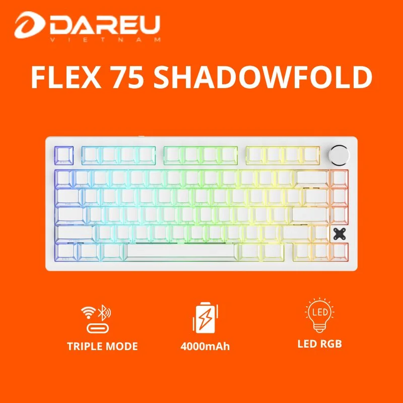 Bàn Phím Cơ 3 Mode DareU FLEX 75 RGB Hot-Swap thumbnail 2