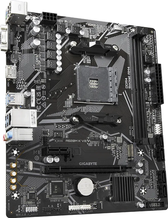 Mainboard Gigabyte A520M K V2 DDR4 thumbnail 3