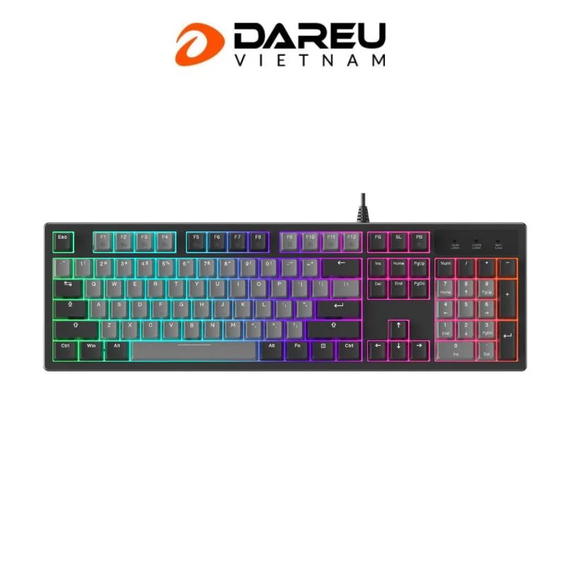 Bàn phím cơ có dây DareU EK104 (Trắng Đen/ Xám Đen) thumbnail 3
