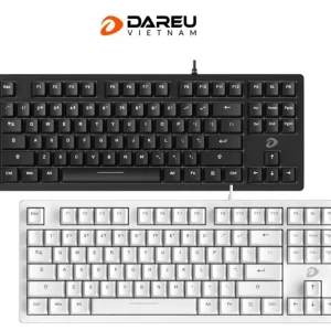 Bàn phím cơ Gaming DareU EK87L V2 Trắng / Đen