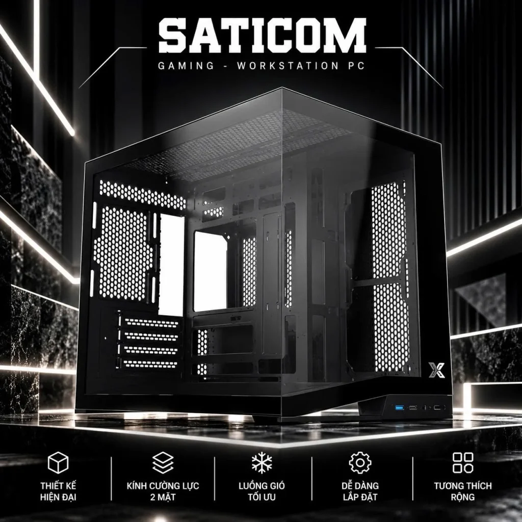 Case Xigmatek DYNAMIC ML Đen | Vỏ Case M-ATX
