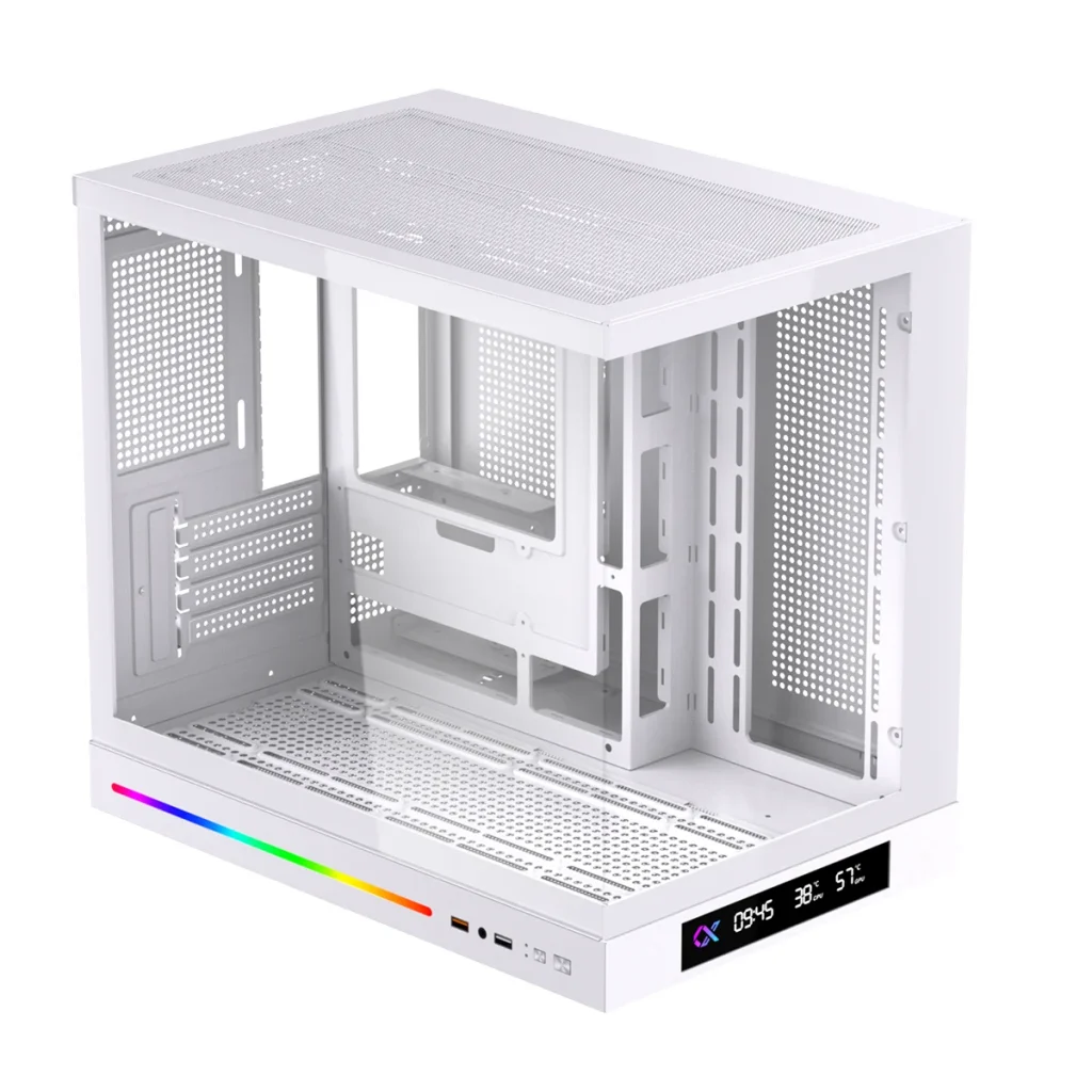 Case Xigmatek Cloud M DGT Trắng | Vỏ Case LCD thumbnail 2