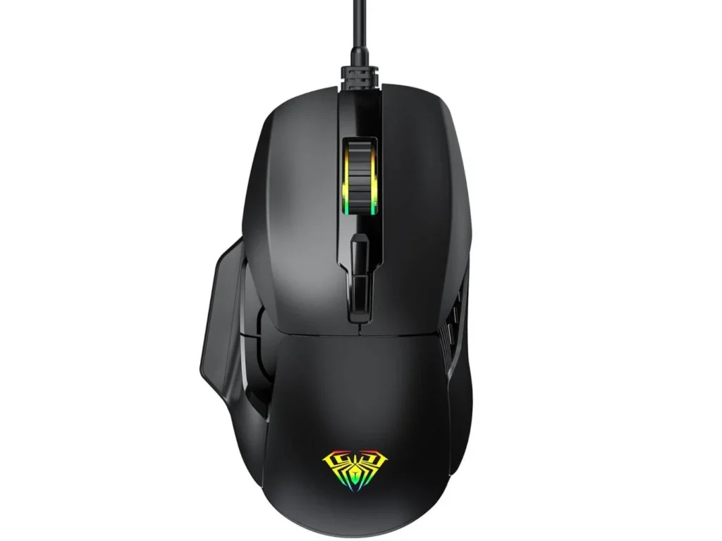 Chuột Gaming AULA F805 6400 DPI, 7 Nút, LED RGB SATICOM