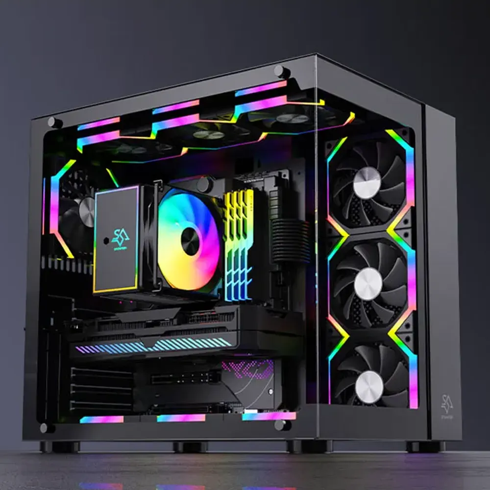 Fan Case Starlink V9 PRO ARGB Đen Trắng | SATICOM thumbnail 2