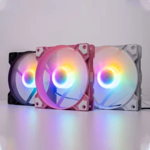 Fan Redmoon K8 RGB Fixed 12cm Đen Trắng Hồng | SATICOM