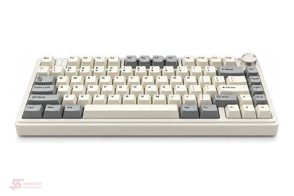 Bàn Phím Cơ Gaming AULA F75 (Xám Trắng) - Milk White Switch thumbnail 3