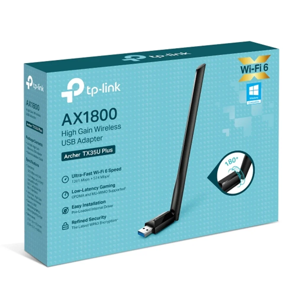 USB Wi-Fi TP-Link Archer TX35U Plus AX1800 Wi-Fi 6