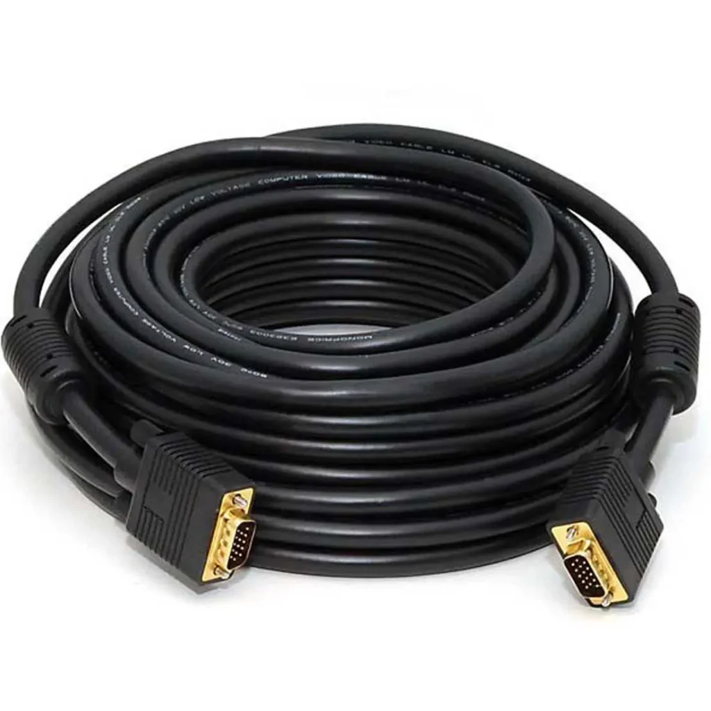 Dây VGA ZIN Đen – Cáp Kết Nối Màn Hình | SATICOM thumbnail 2
