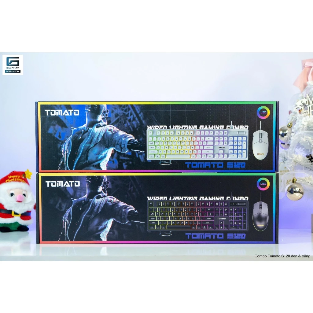Combo Phím Chuột Tomato S120 LED RGB Full Size thumbnail 2
