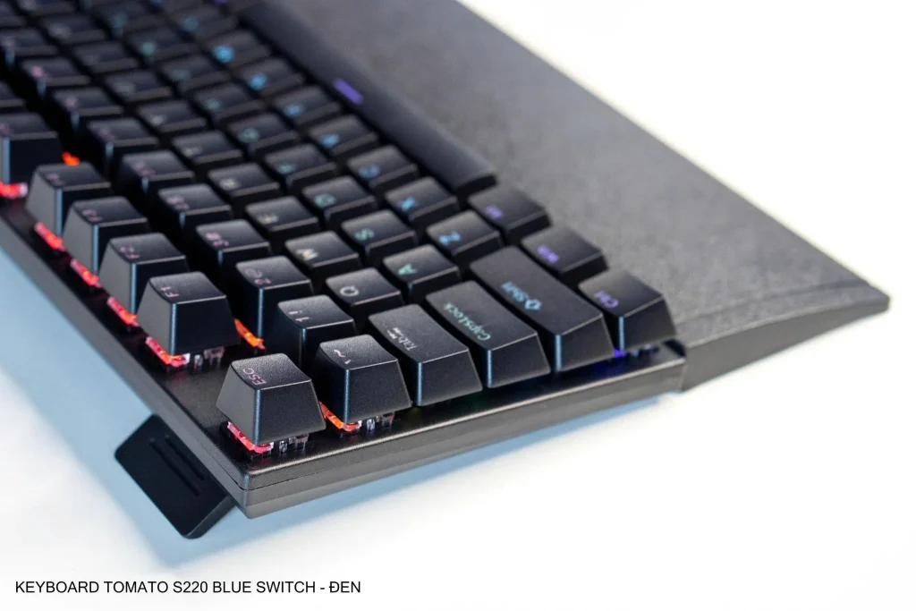Bàn Phím Cơ Tomato S220 Trắng Đen Blue Switch LED thumbnail 4